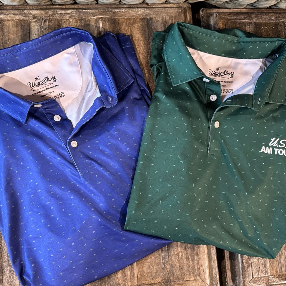 1928 Men's Polo Shirts in Blue and Green